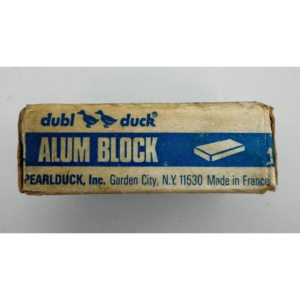Vintage Dubl Duck Alum Block - Unused New Old Stock (NOS) - Rare Barberiana